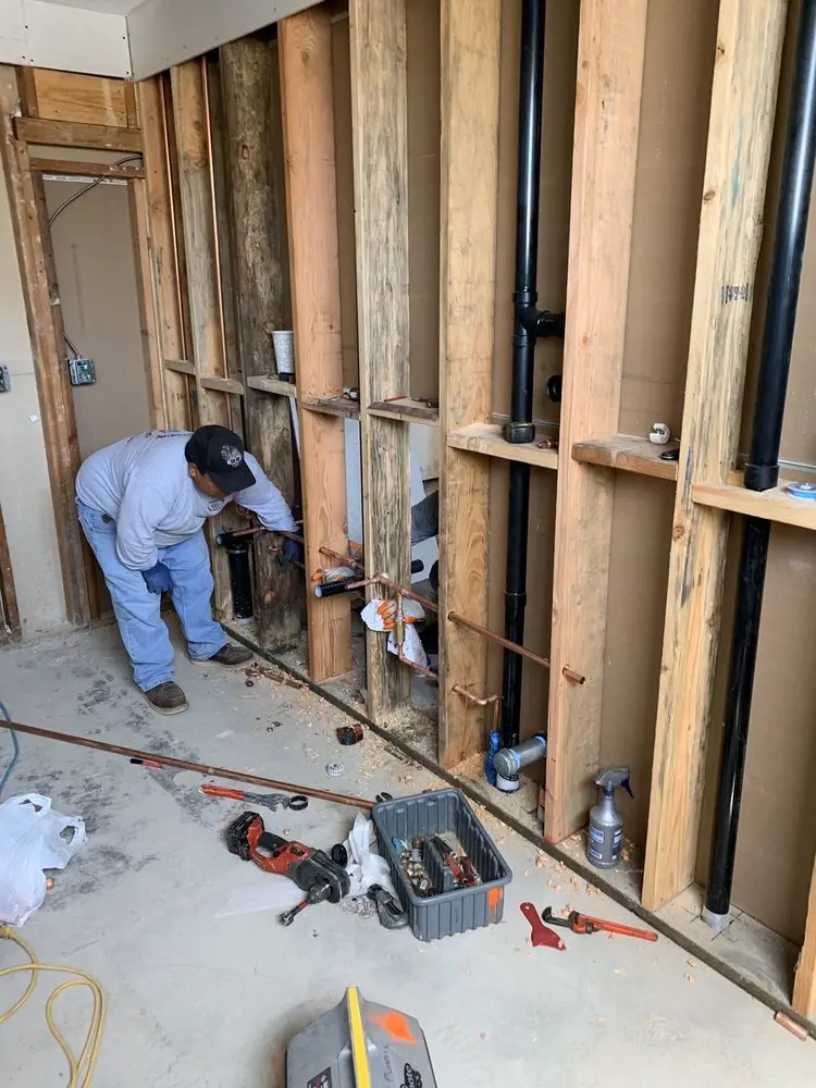 Commercial rough-in plumbing for Gas Line Repair in North Lake Wire